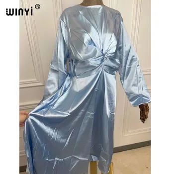 WINYI 2021 Saudijska Arabija za žene sukienka dugi ljetni ogrtač za putovanja Elegantan امرأة اللباس Smještaj пляжное haljina Сарафан College