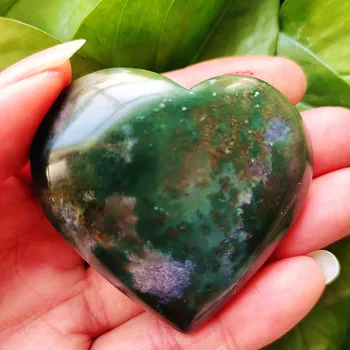 Prirodni Kristal Zelena Ljubičasta Trava Ahat Srce I Voda Je Simbol Ljubavi Duhovna Meditacija Liječeći Crystal Ukras Za Dom