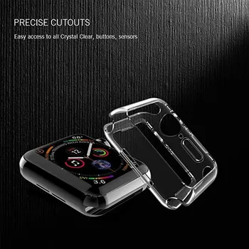 Zaštitnik ekrana za Apple Watch 7 torbica 41 mm 45 mm 44 mm 40 mm Cijeli branik TPU Case za Iwatch 42 mm 38 mm pribor iwatch 6 5 4 3