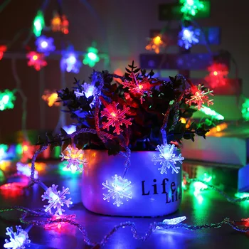Led Svjetlo Pahulje Žice Trepere Svjetla Po Cijelom Nebu Zvijezde Božićni Ukras Kuće Dan Dekorativni Svadbeni Poklon Za Rođendan