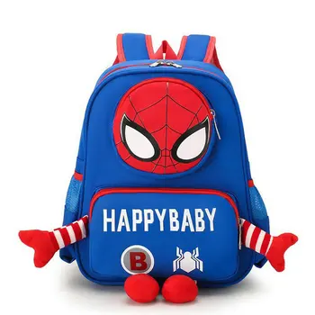 Disney Djeca spider-Man Naprtnjače Super heroji Školska torba 3D Za male dječake Ruksak Djeca Djeca Crtani Školske torbe