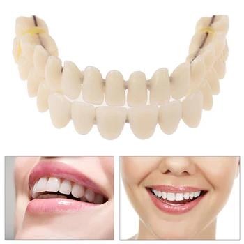 Zubne Proteze od smole Q1QD Gornji Donji Nijansu Umjetna Pre Formira Zubni niz oralnu Njegu