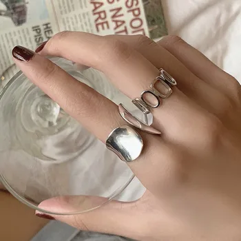 Богемные Vintage Prsten s otvorenim lancem Za žene i djevojčice Punk Jednostavne Geometrijske Prsten na prst 2022 Trend zlatar college