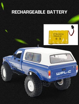 4WD WPL C24 upgrade Kit 1:16 2.4 G radio kontrolirani Auto radio kontrolirani Automobil Prate Suv Lud Kreće stroj Dječje igračke za dječaka