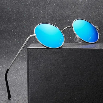 Kružne Polarizirane Sunčane naočale Elitni brand Dizajn Za žene i Za muškarce Vintage Sunčane naočale UV400 Nijanse Naočale Oculos de sol