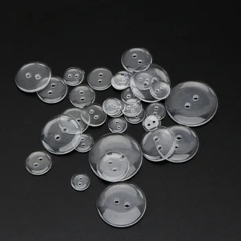 9-15 mm Prozirna Gumbe na Transparentan Šivanje Gumbe od poliesterske smole za odjeću Košulja DIY Gumbe Pribor za odjeću