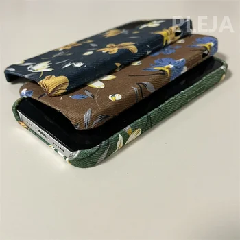 Klasicni Cvjetni Tkanina Torbica za telefon od tkanine za iphone 13 12 11 Pro Max 7 8 plus X XS XR Max Stražnji poklopac Slatka silikon Zaštitne navlake