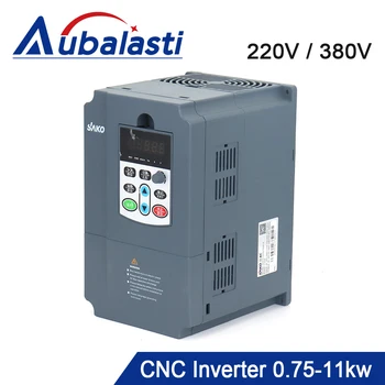 Aubalasti Inverter CNC 0,75-11 kw Pretvarača Frekvencije Pretvarača 220 380 400 Hz korištenje za motor vretena CNC Router CNC