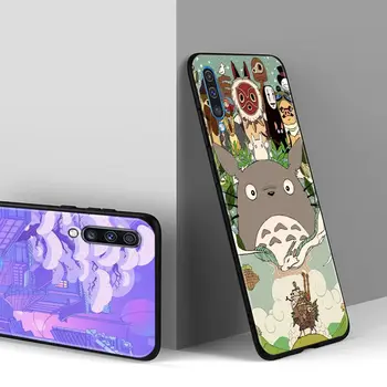 Anime Totoro Studio Гибли Oduševljen Torbica Za Samsung Galaxy A50 A70 A10 A20e A30 A40 A20s A10s A10e A80 A90 A60 A30s Crni poklopac