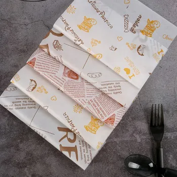 50 listova Burger Kolač, otporan na masti Papir Kutija za tortu Bento Polaganje Papir otporna na ulje Ambalaža Za Pečenje na Papir za cupcakes Kuhanje Naprava Nove
