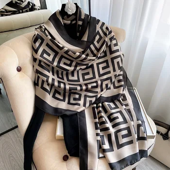 2021 Luksuzni Brand Design Svileni Šal Za žene Završiti Klasicni Šal Zimske Marame Marama Visoke Kvalitete Bufanda De Los Hombres