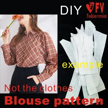 Uzorak košulje Ženski ovratnik-satna rukav šišmiš Top Set Slika 1:1 Struktura odjeće Uzorak BCY-142