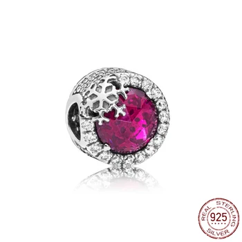 Pink Amulet Privjesci Privjesak Originalne Metalne Perle Od 925 Sterling Srebra Pogodna za narukvice Pandora DIY Izrada Nakita 2021 Valentinovo Novi