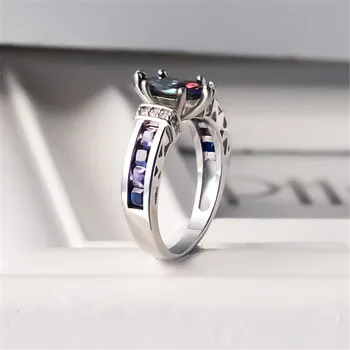 CAOSHI Luksuzni Šarene Markiza Izrezati Oblik CZ Kamen Zaručnički Prsten za žene Najbolji Poklon za Valentinovo za Gf u rasutom stanju