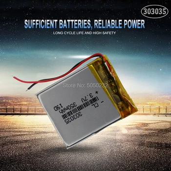 10шт 3,7 350 mah 303035 Litij-polimer Li-Ion Baterija Za GPS MP4 Kamere Power Bank Tableta Električni Igračke PAD DVD Lipo ćelije