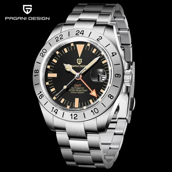 Pagani Design 2022 Neue Top Marke Männer Automatische Mechanische Uhr Sapphire Edelstahl 200m Wasserdicht GMT Uhr Reloj Hombre