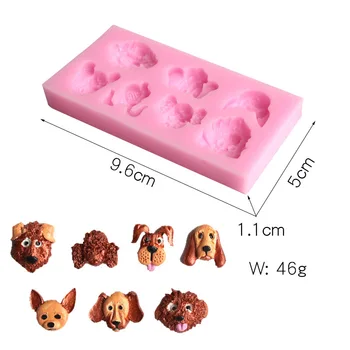 7 vrsta slike izraza štene silikonska forma DIY помадная čokolade oblik kalupa za pečenje suđe za kuhanje /