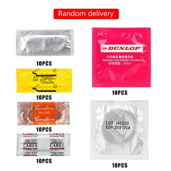 OLO 10 kom. Prirodne Kondomi sa mašću od lateksa, Velike uljana kontraceptivi, Rukav za člana, ultra-tanki seks-igračke za muškarce