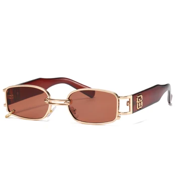 2021 Nova moda Pravokutni sunčane naočale Za žene i Za muškarce Kvadratnom Crna Cool PC Logo Okvir u Boji leće Marke Luksuzne Dizajnerske Sunčane naočale