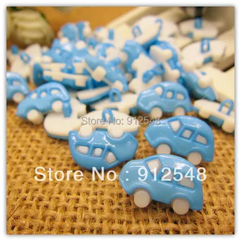 Besplatna dostava 18 mm*12 mm 100 kom. plavi auto plastične tipke cvjetni gumbe za dječje odjeće ,c002