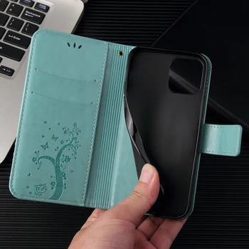 Kožna flip torbica sa cvjetnim uzorkom za iPhone 13 12 Mini Pro Max 11 X XS XR 7Plus 8 G SE2020 6 G 6 P 5 G Držač utora za kartice, Novčanik Soft