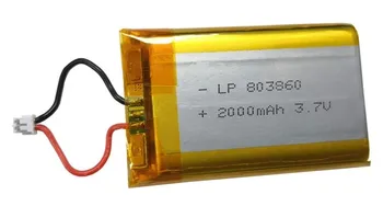2 kom./lot 3,7 2000 mah 803860 Polimer Litij Litij-ion Punjiva Baterija