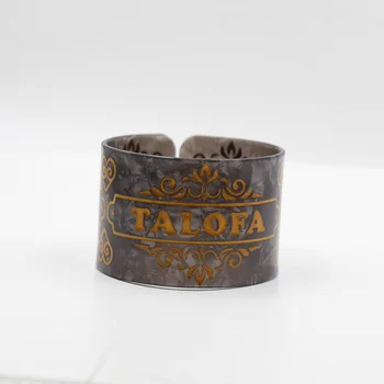 Moda tartaruga escudo manguito pulseiras largas samoa tribal com ouro epóxi venda quente pulseira para a ilha do raäœuni jóias