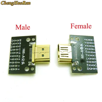 Kompatibilnost s ChengHaoRan-HDMI Za muškarce i žene Test naknada 19PIN 19P ШТЕКЕРНЫЙ priključak s tiskanom pločicom Tip lemljenje A