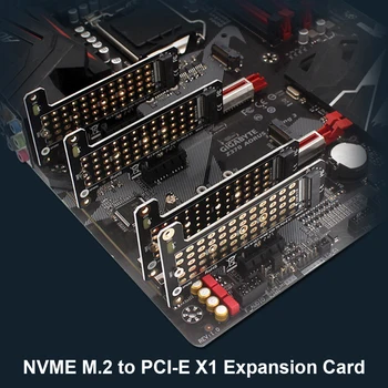 SSD M. 2 NVME na ploči adapter PCI-E X1 Podrška za kartice za proširenje PCI-E4.0/3.0 za 2230/2242/2260/2280 PC Stolno Računalo Pretvarač