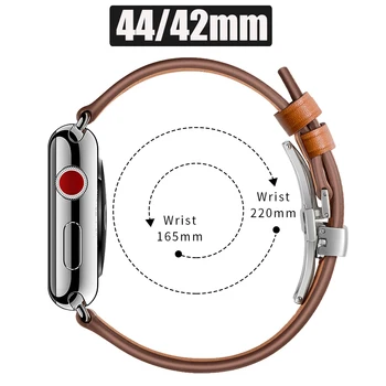 Remen od prave kože za Apple Watch Band 7 6 5 4 3 2 1 SE Narukvica Correa Apple Watch 45 mm 41 mm 44 mm 40 mm 42 mm 38 mm za iWatch