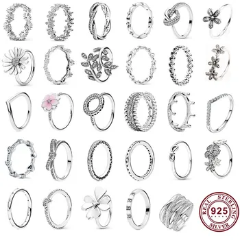 2020 Novi prsten za tepsiju Moda prsten Srebro 925 Ženski Retro Stil Jednostavne Ženske Vjenčani Prsten, Vjenčani Prsten Ljubav