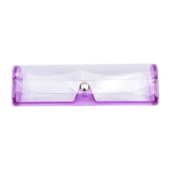 6 Boja PVC Prijenosni Prozirne Navlake za naočale s pomoću Čvrste Naočale za kratkovidni Bodova i bodova za čitanje i Kutija za sunčane naočale