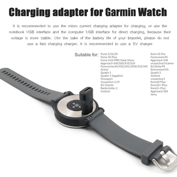 Pametni satovi C Adapter USB Punjač Kabel za Prijenos Podataka Kabel za Garmin Fenix 5 5S 5X Pametni Sat Micro USB/Type-C Punjač Pretvarač