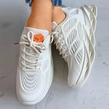 2021 Ženske patike ravnim cipelama s situ vezicama na gumenim potplatima Ženska sportska obuća Prozračna svestran moda ženska casual cipele