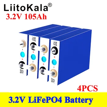 4kom LiitoKala KLASA A NOVI 3,2 U 100Ah 105Ah lifepo4 baterija baterija baterija baterija BATERIJA 12 v, 24 v Električni RV Golf-kar vanjski solarna energija Punjiva