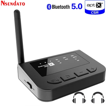 3,5 mm HD Bluetooth 5,0 Audio predajnik prijemnik CSR8675 Bežični aptx audio Adapter za automatsko uključivanje za tv automobila aptX HD LL niske latencije