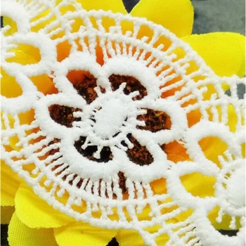 GXINUG 1 Yard Cvijet Šljive Trepavice cvjetne čipke Traka Ukrasi cvjetne čipke Tkanine Vezene za Šivanje Haljine i Pribor za odjeću DIY Ukras