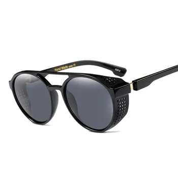 Naočale u steampunk stilu Retro Sunčane naočale Za muškarce 2021 Punk Okrugle Sunčane naočale Za žene Marke Dizajnerske Sunčane naočale za muškarce UV400 Oculos De Sol