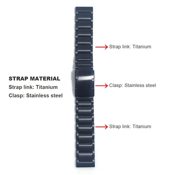 22 mm legura Titana + Čelična Kopča Remen Za Samsung Galaxy Watch 3 45 mm Remen Narukvica Galaxy Watch 46 mm/S3 Narukvica Narukvica Za sat