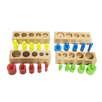 Trogodišnje Dijete Montessori Edukativne Drvene Igračke Šarene Utičnice Blok Motora, Set Za Djecu U Razvoju