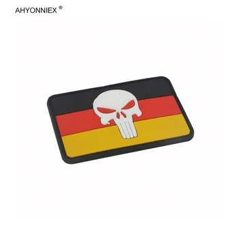 AHYONNIEX 1PC PVC Materijal Zastave Zemlje Njemačka Krpa Taktička Vojna 3D Tkanina Naljepnica Za Jakne, Traperice Torbe Odjeća