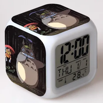 Totoro LED Alarm Crtani Digitalna Budilica Dječje Igračke Probudi Svjetlo Led Satovi Reloj Despertador Stol Reveil Stol Wekker