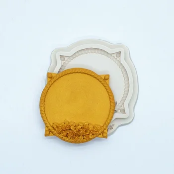Okvir za slike Silikonska Forma od Smole-Kuhinjski Alat Za Pečenje Kolača Čipke, Ukrasi Potrepštine DIY Dizajn Čokolada Konditorski Oblika za помадки