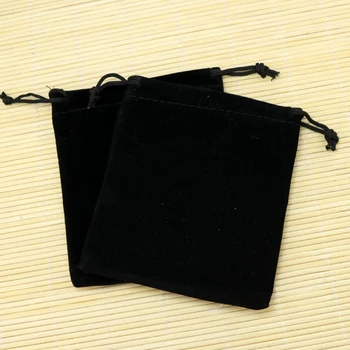 200 kom./lot 7x9 cm Crni baršun torbe Svadbeni poklon torbe za tenis rukomet, torbe za narukvice, privjesci, Butik, Poklon vrećice za pakiranje
