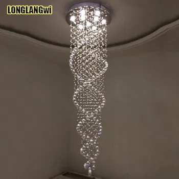 Led K9 Moderne Kristalni Lusteri Lampe Kristalnu Sjaj Luster sa Dual Sajlom rasvjeta