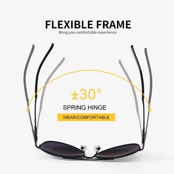 T-TEREX Polarizirane Sunčane naočale UV400 s антибликовыми leće u metalnom ivicom Vintage naočale za vožnju na Ribolovu Muškarci Žene 2025