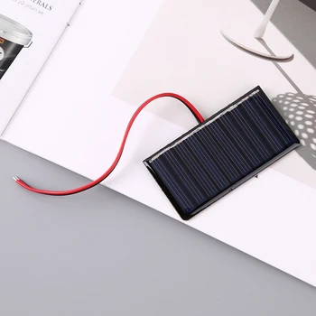 0,3 W 5 U Solarne Epoksidna Ploča Поликремниевая peglanje sa žicom Mini Solarni Sustav DIY Modul za Punjač Baterije za Solarne Igračke