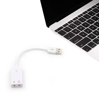 Vanjska Zvučna kartica USB 7.1 USB Adapter za 3D Virtualnog Zvuka Audio Slušalice Mikrofon od 3,5 mm Priključak Za Prijenosno RAČUNALO Laptop