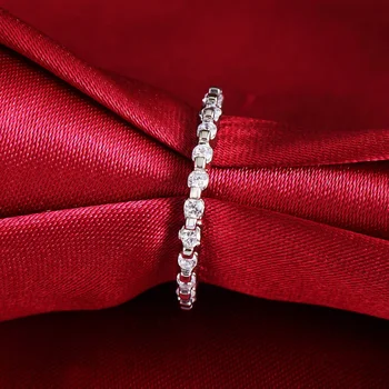 Princess moda Zaručnički prsten je Srebro za ŽENE dar AAA Cirkon je kamen crystal vjenčani prsten srebro nakit angažman LR095