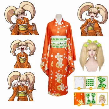 Anime Super Данганронпа 2 Сайонджи Хиеко Kimono Komplet Odijelo Cosplay